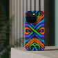 Cosmic Neon Infinity Spectacular. Neon Trippy Infinity Patterns Premium Art Magsafe Magnet Tough IPhone 13 14 15 Pro Plus Max and Mini in Matte and Glossy Phone cases