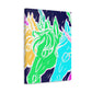 Neon Herd-scape NEON Unicorns Art Canvas
