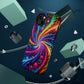 Infinite Neon Ravelry. Neon Trippy Infinity Patterns Premium Art Magsafe Magnet Tough IPhone 13 14 15 Pro Plus Max and Mini in Matte and Glossy Phone cases