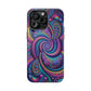 Cosmic Quasar Dreams. Neon Trippy Infinity Patterns Premium Art Magsafe Magnet Tough IPhone 13 14 15 Pro Plus Max and Mini in Matte and Glossy Phone cases