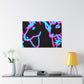 Vibrant Neon Dreamscape NEON Unicorns Art Canvas