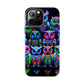 Neon Nocturnal Spectacle. NEON Owls Tough Phone Case