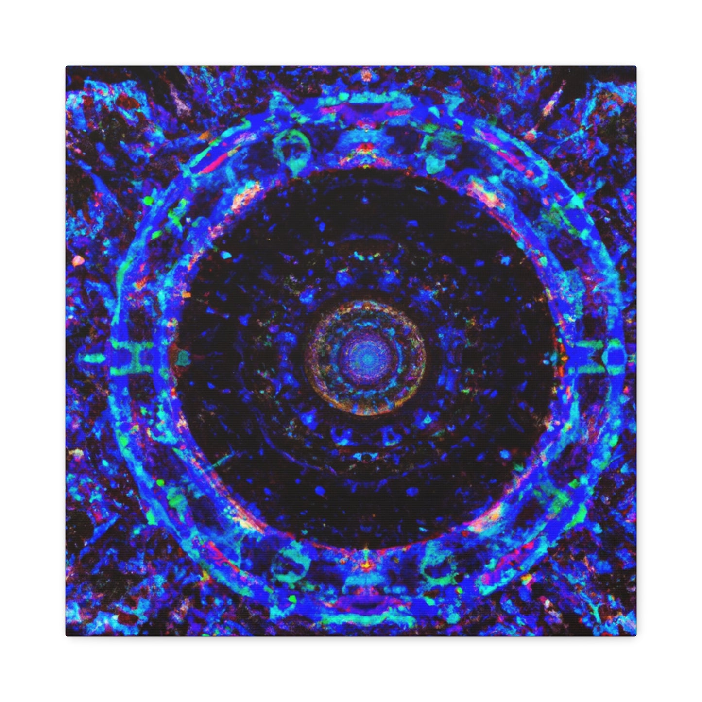 Cosmic Kaleidoscope Visions Trippy Infinity Patterns Art Canvas