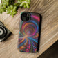 Neon Eternal Infinity Oasis. Neon Trippy Infinity Patterns Premium Art Magsafe Magnet Tough IPhone 13 14 15 Pro Plus Max and Mini in Matte and Glossy Phone cases