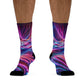 TDB Melting Cosmic Radiance. Trippy Recycled Poly Socks