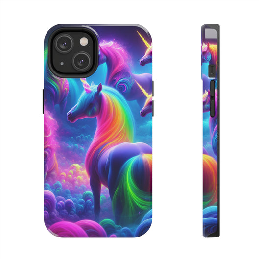 "Dreamworld Enchantment" NEON Unicorns Tough Phone Case