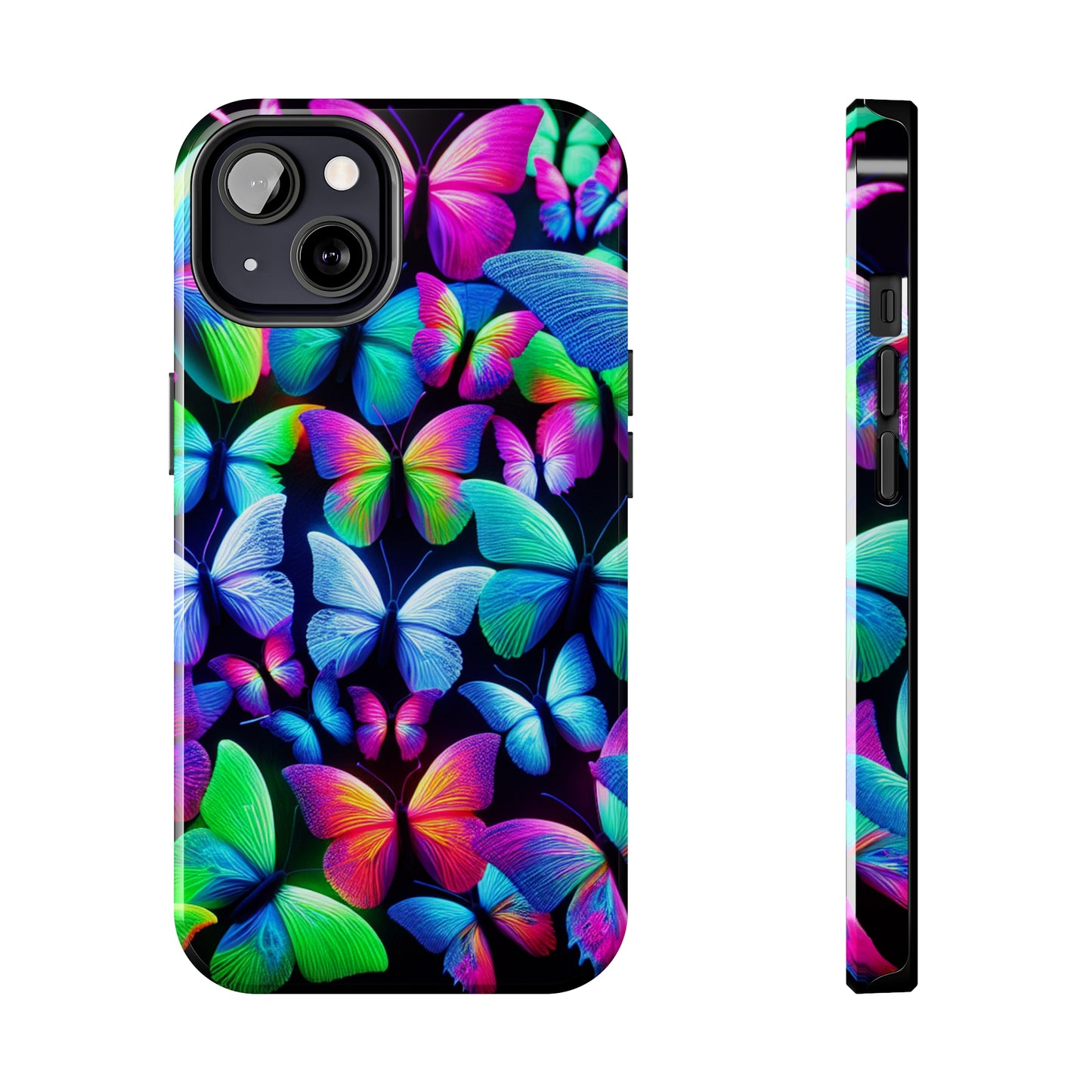"Neon Splendor" NEON Butterflies Tough Phone Case
