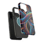 Vibrant Infinity Nocturne Neon Trippy Infinity Patterns Premium Art Magsafe Magnet Tough IPhone 13 14 15 Pro Plus Max and Mini in Matte and Glossy Phone cases