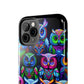 Neon Nocturnal Spectacle. NEON Owls Tough Phone Case