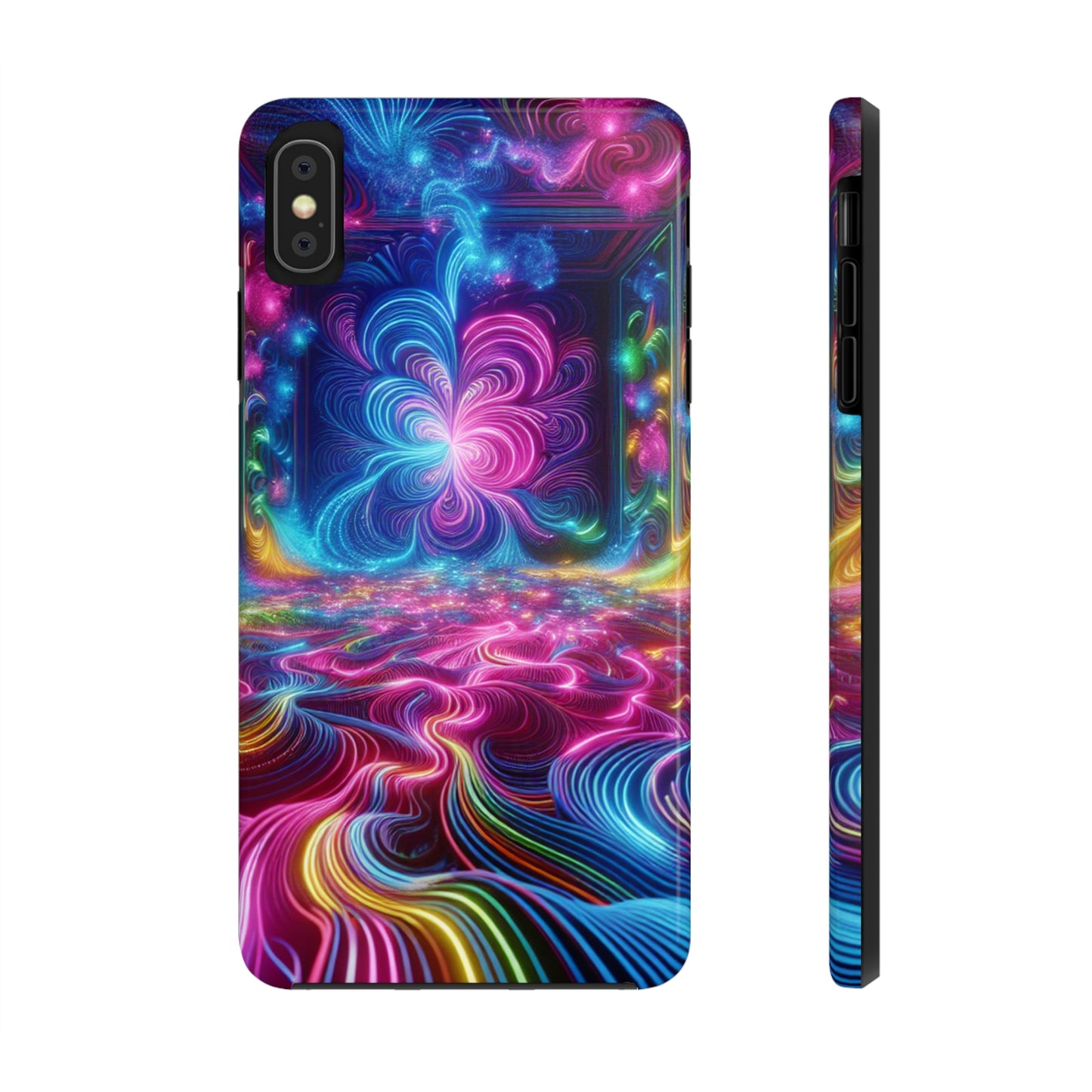 Vortex of Chromatic Wonder Trippy Infinity Patterns Tough Phone Case