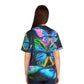 Neon Butterfly Glowscape Neon Butterflies Womans Jersey