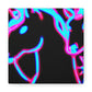 Vibrant Neon Dreamscape NEON Unicorns Art Canvas