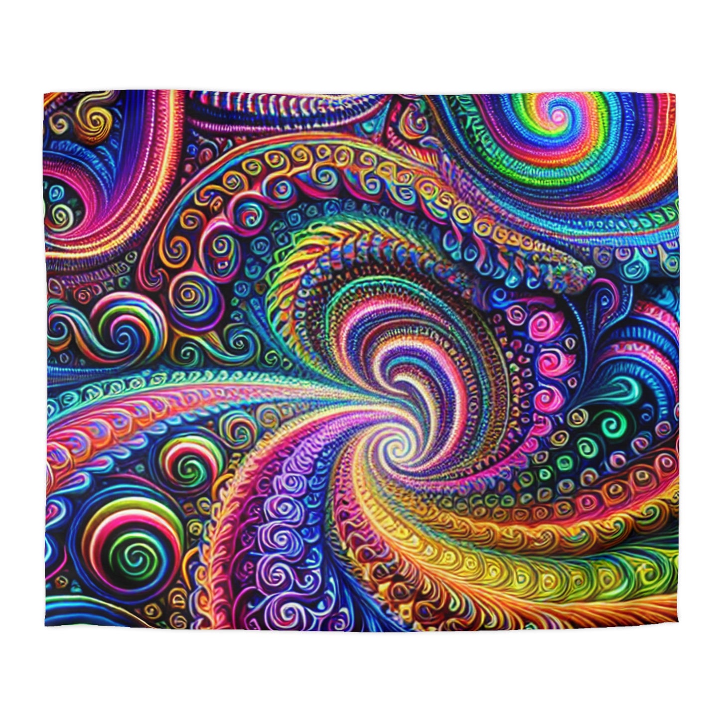 Claude Vermeer - Trippy Infinty Patterns Microfiber Duvet Cover