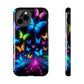 "Electric Flutterby Glow" NEON Butterflies Tough Phone Case