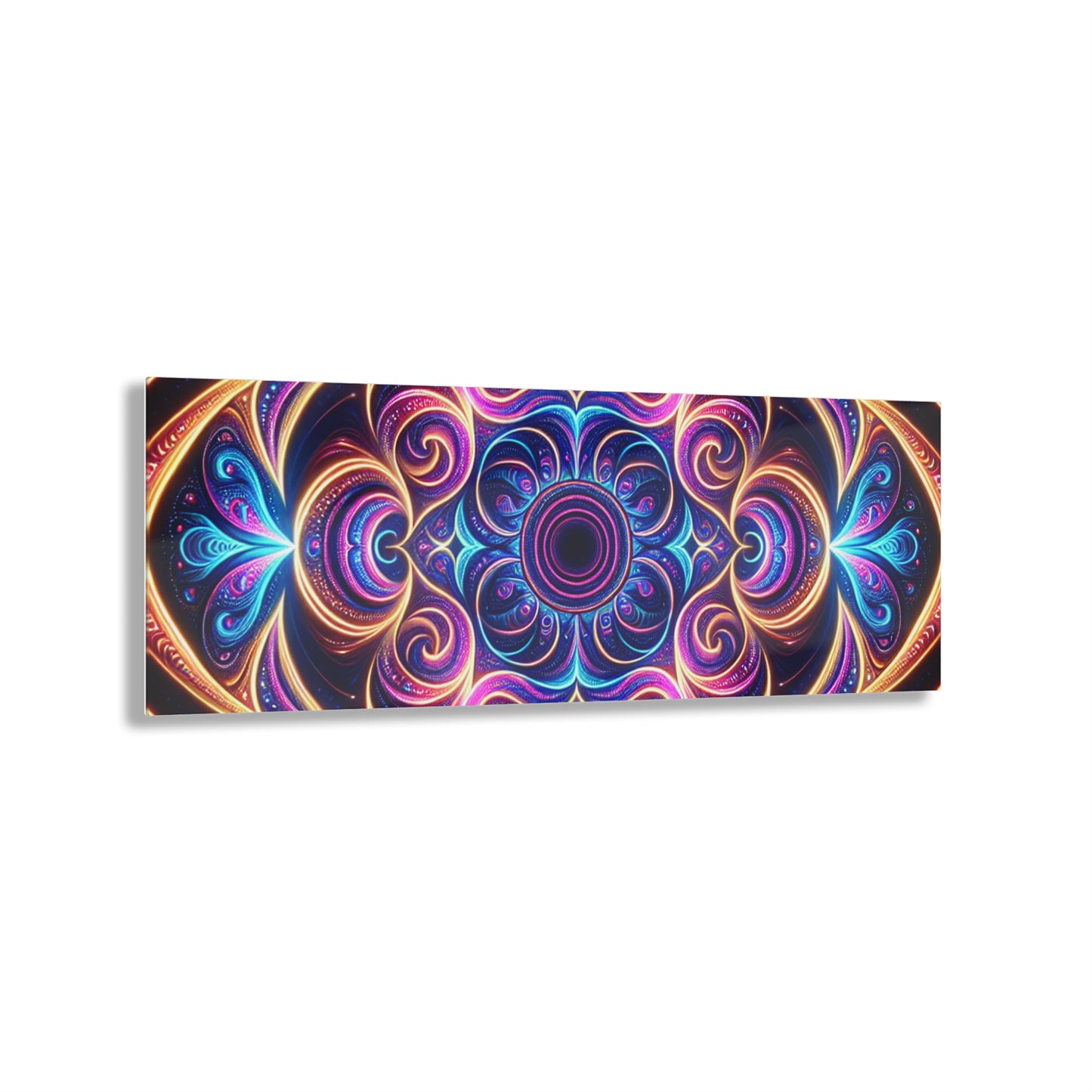 Cosmic Caressassement Trippy infity Pattern 1/4" Glossy Acrylic Art