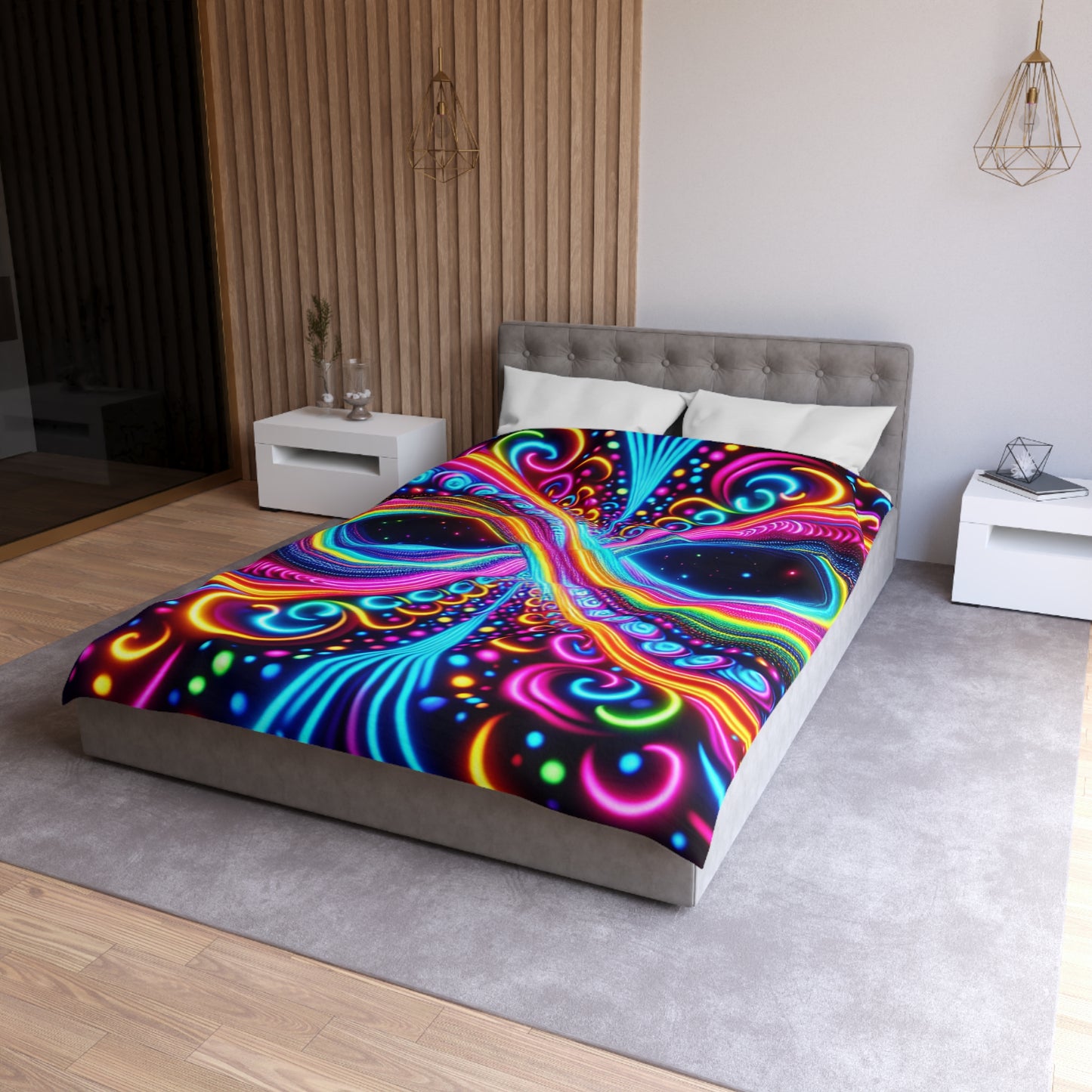 Michelangelo di Allegro - Trippy Infinty Patterns Microfiber Duvet Cover