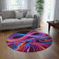 Starlit Mystic Vortex Infinity Patterns Round Rug