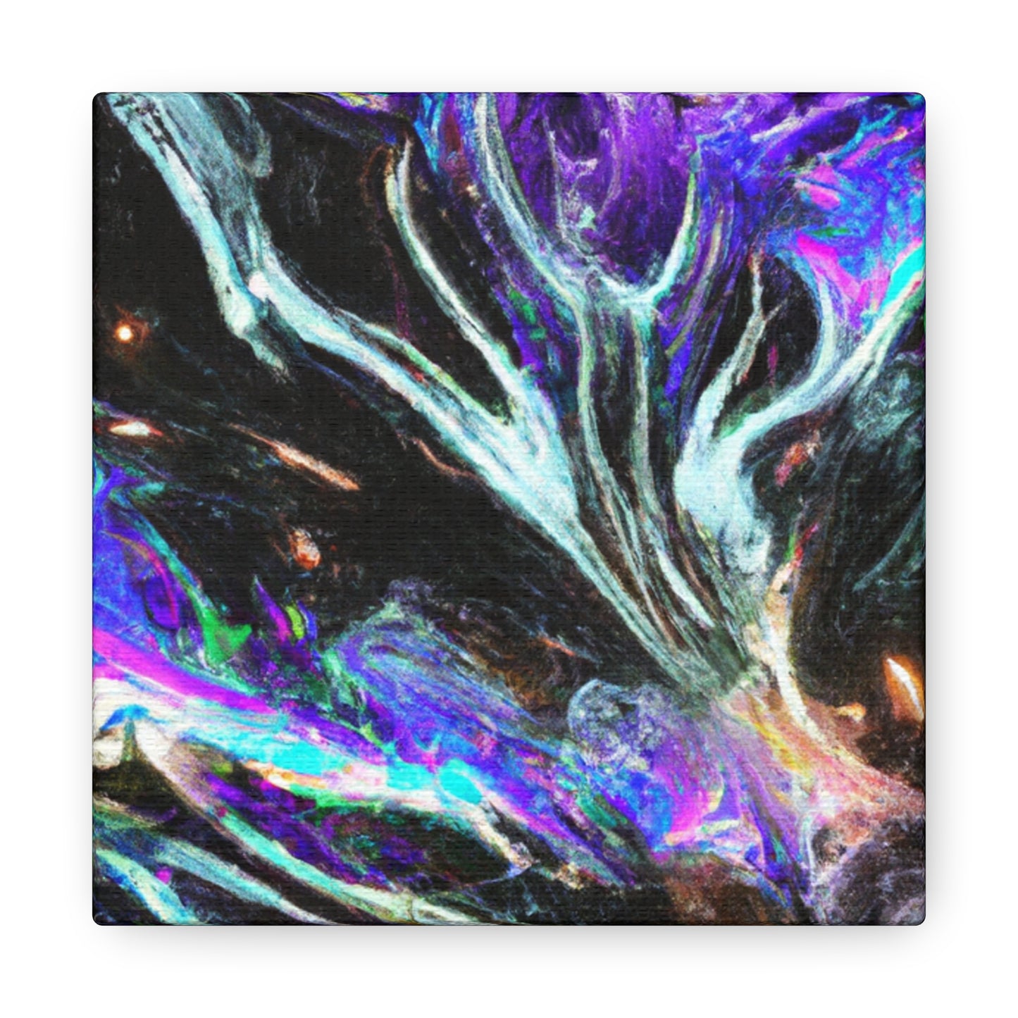 Interdimensional Fantasia. Trippy Infinity Patterns Art Canvas