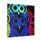 Neon Night Owls. NEON Owls Art Canvas