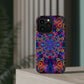 Vibrant Infinity Aurora. Neon Trippy Infinity Patterns Premium Art Magsafe Magnet Tough IPhone 13 14 15 Pro Plus Max and Mini in Matte and Glossy Phone cases