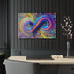 Cosmic Spirograph Symphony. Trippy infinity Pattern 1/4" Glossy Acrylic Art