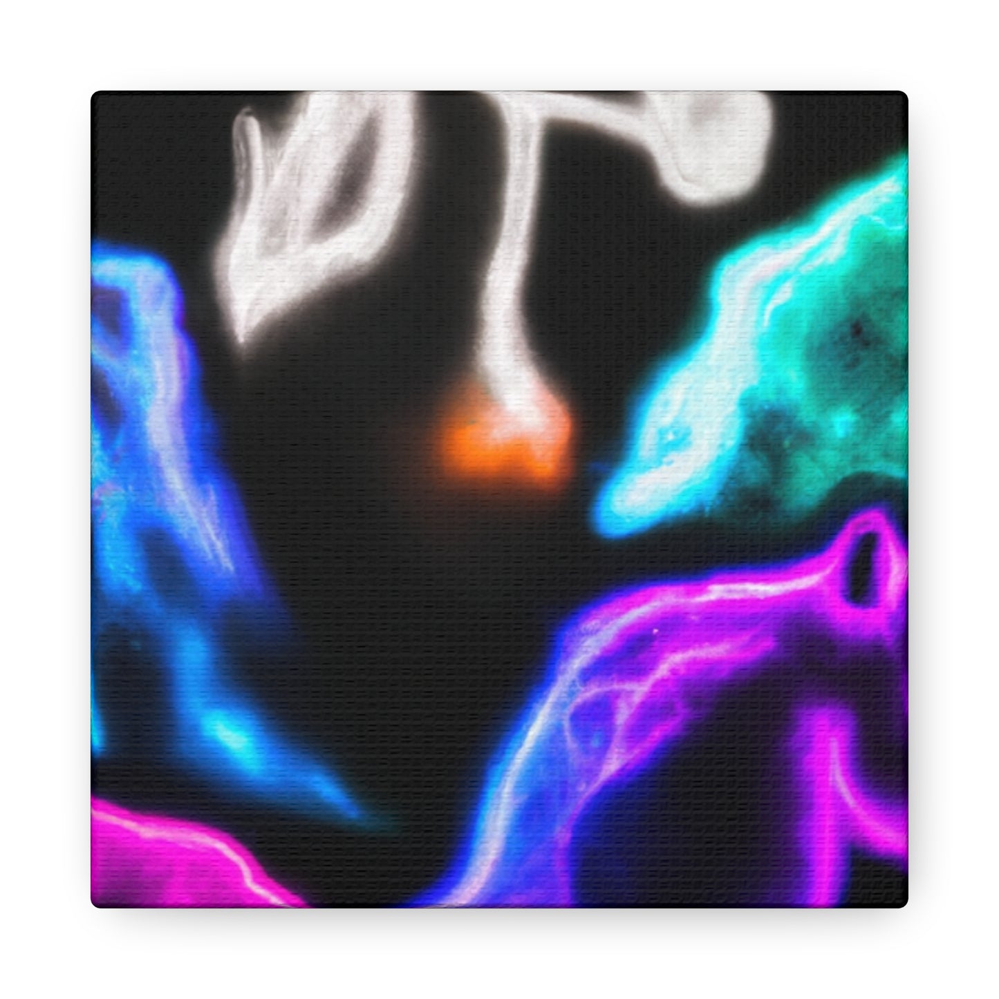 "Neon Harmony" NEON Unicorns Art Canvas