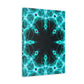 Vortexed Neon Nebula Splatter. Trippy Infinity Patterns Art Canvas