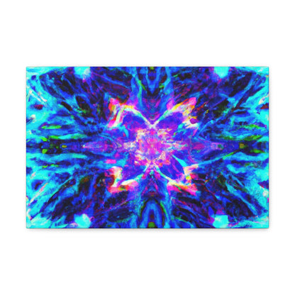 Neon Infinity Odyessy Trippy Infinity Patterns Art Canvas