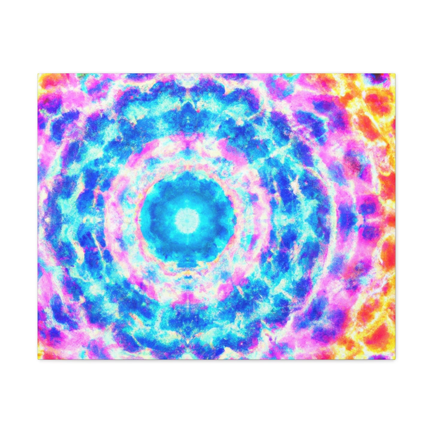 Vivid Cosmic Lightsphere Trippy Infinity Patterns Art Canvas