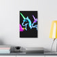 Neon Mystic Prismatic Unity NEON Unicorns Art Canvas