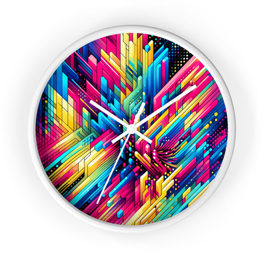 Zenobius De Vrye - Trippy Infinity Patterns Wall Clock