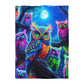 Giovanna de'Ravelo - NEON Owls Microfiber Duvet Cover