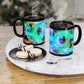 Neon Infinity Fluxion Trippy Infninty Patterns 11oz Black Mug