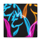 "Neon Unicorns at Dusk" NEON Unicorns Art Canvas