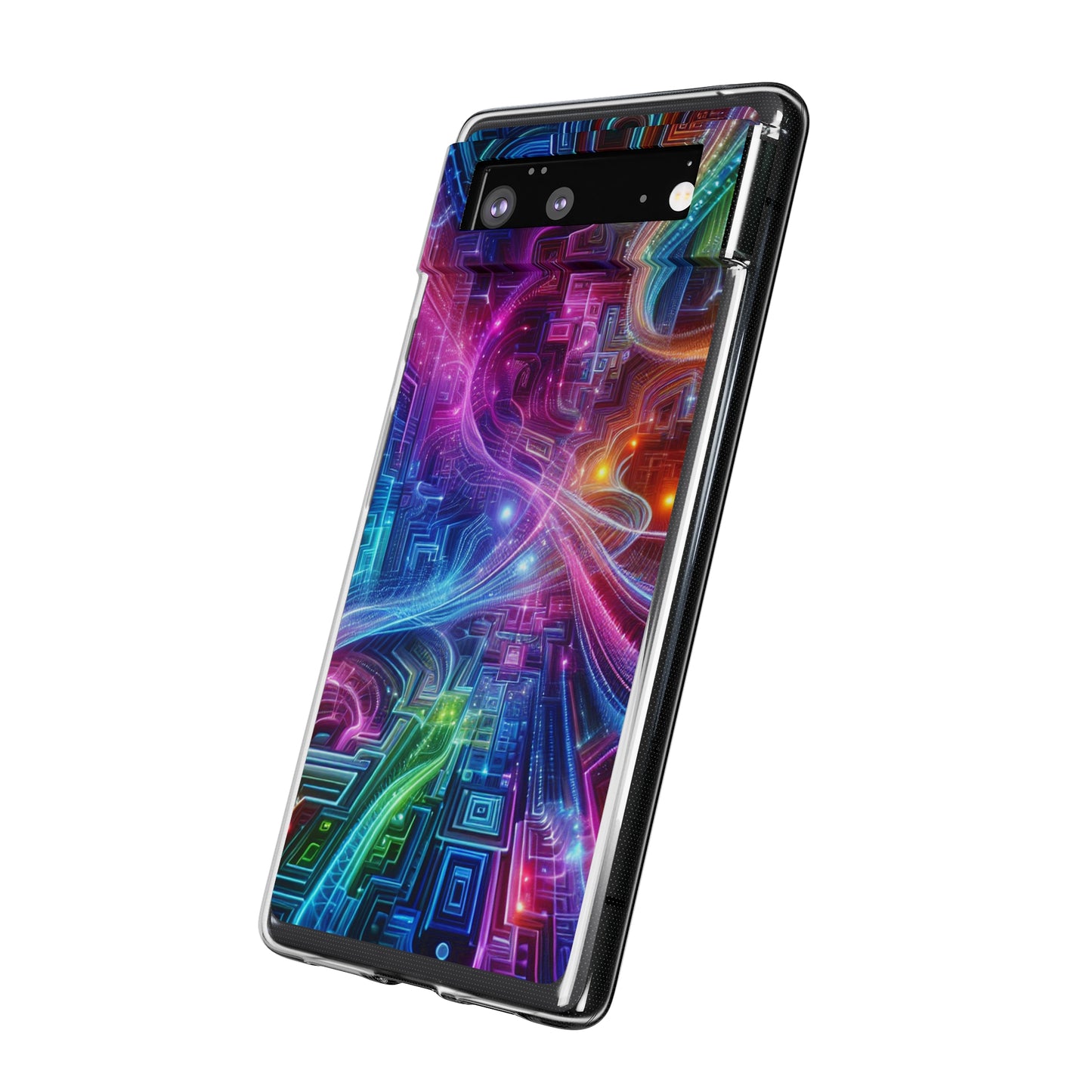 "Infinite Bright Vibes" Infinity Patterns Art Polycarbonate Phone Case