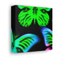 "Neon Dreamweavers". Neon Butterflies  Art Canvas