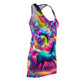 "Neon Dream Carnival" Neon Unicorns Racerback Dress