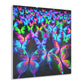 "Butterfly Cascade of Color" NEON Butterflies Art 1/4" Glossy Acrylic Art