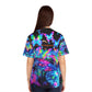 "Neon Paradise Flutter" Neon Butterflies Womans Jersey