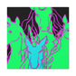 "Fantasy of Neon Lights" NEON Unicorns Art Canvas