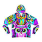 "Owls In Neon Wonderland" - NEON Owls AOP Hoodie