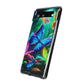 "Vivid Neon Flyaways" NEON Butterflies Art Polycarbonate Phone Case Samsung Galaxy s21 s22 Google Pixel 6 Iphone 11 12 13 14 Pro Max Mini Plus