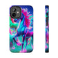 "Rainbow Dreams in Neon" NEON Unicorns Tough Phone Case