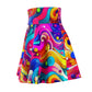 Giovanni dell'Arte - Trippy Infity Patterns Woman's Skater Skirt