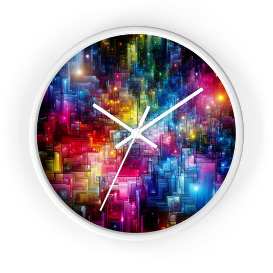 Hortensia da Verona - Trippy Infinity Patterns Wall Clock