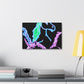"Galactic Shebang of Neon Unicorns" NEON Unicorns Art Canvas