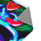 "Vibrant Neon Butterfly Fantasia" Butterflies & Mushrooms Area Rug