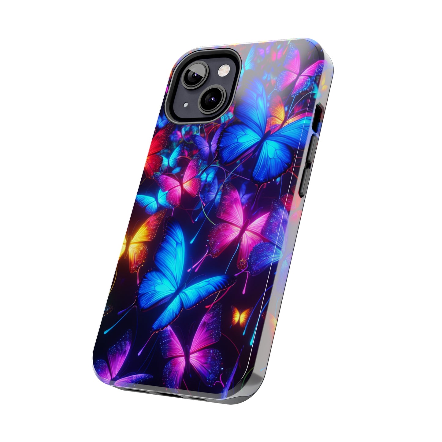 'Metamorphic Brilliance' NEON Butterflies Tough Phone Case