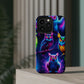 Neon Owlfection. Neon Owls Premium Art Magsafe Magnet Tough IPhone 13 14 15 Pro Plus Max and Mini in Matte and Glossy Phone cases