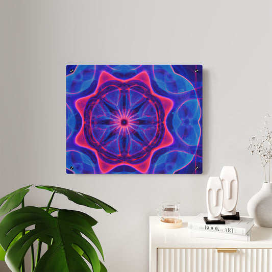 Rainbow Plasmatica Infinity. Trippy Infinity Patterns Acrylic Art Panel